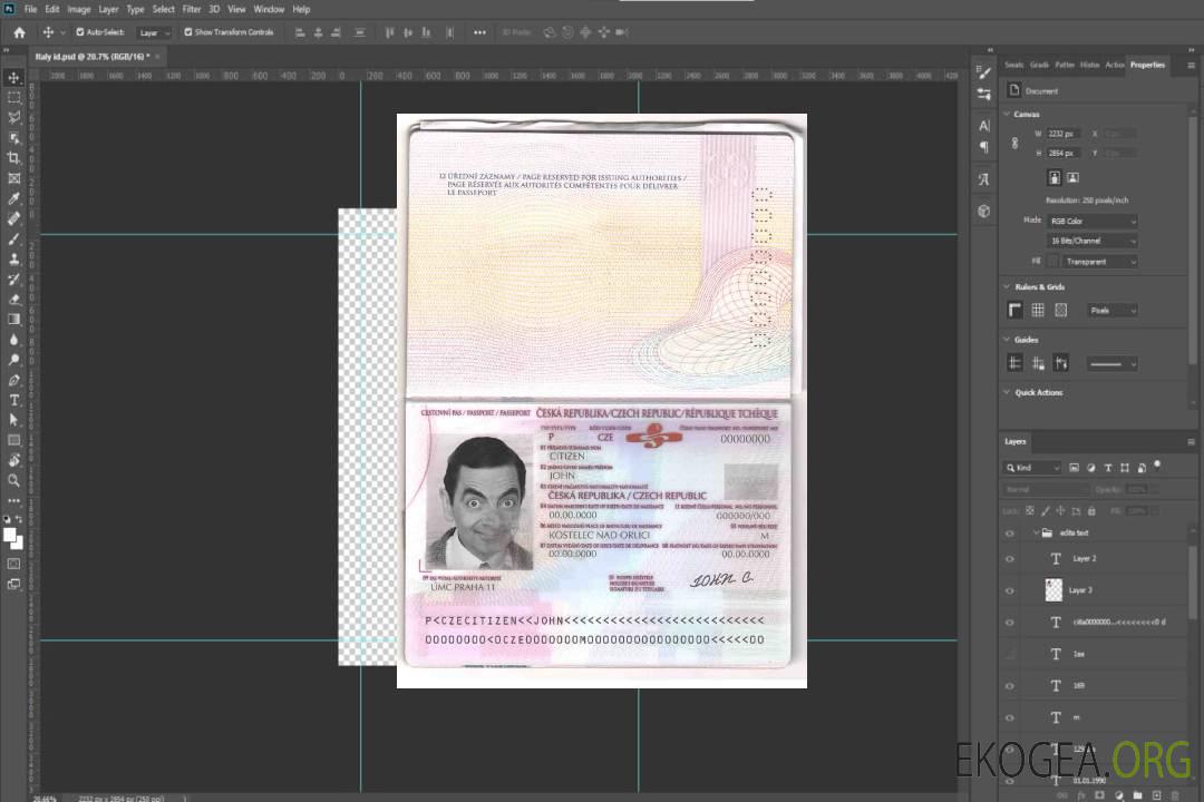 Passeport tchèque template Passeport tchèque template